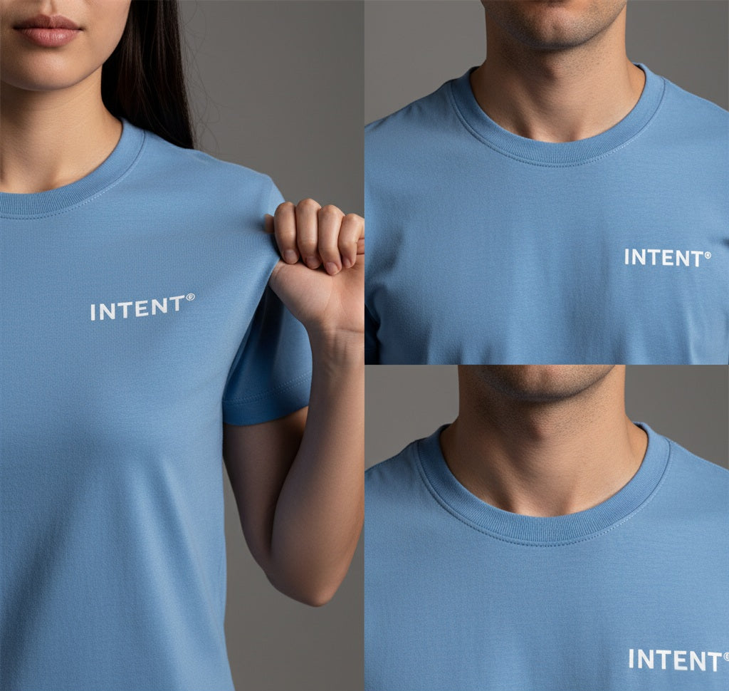 Smart Fitted Tee - Powder Blue