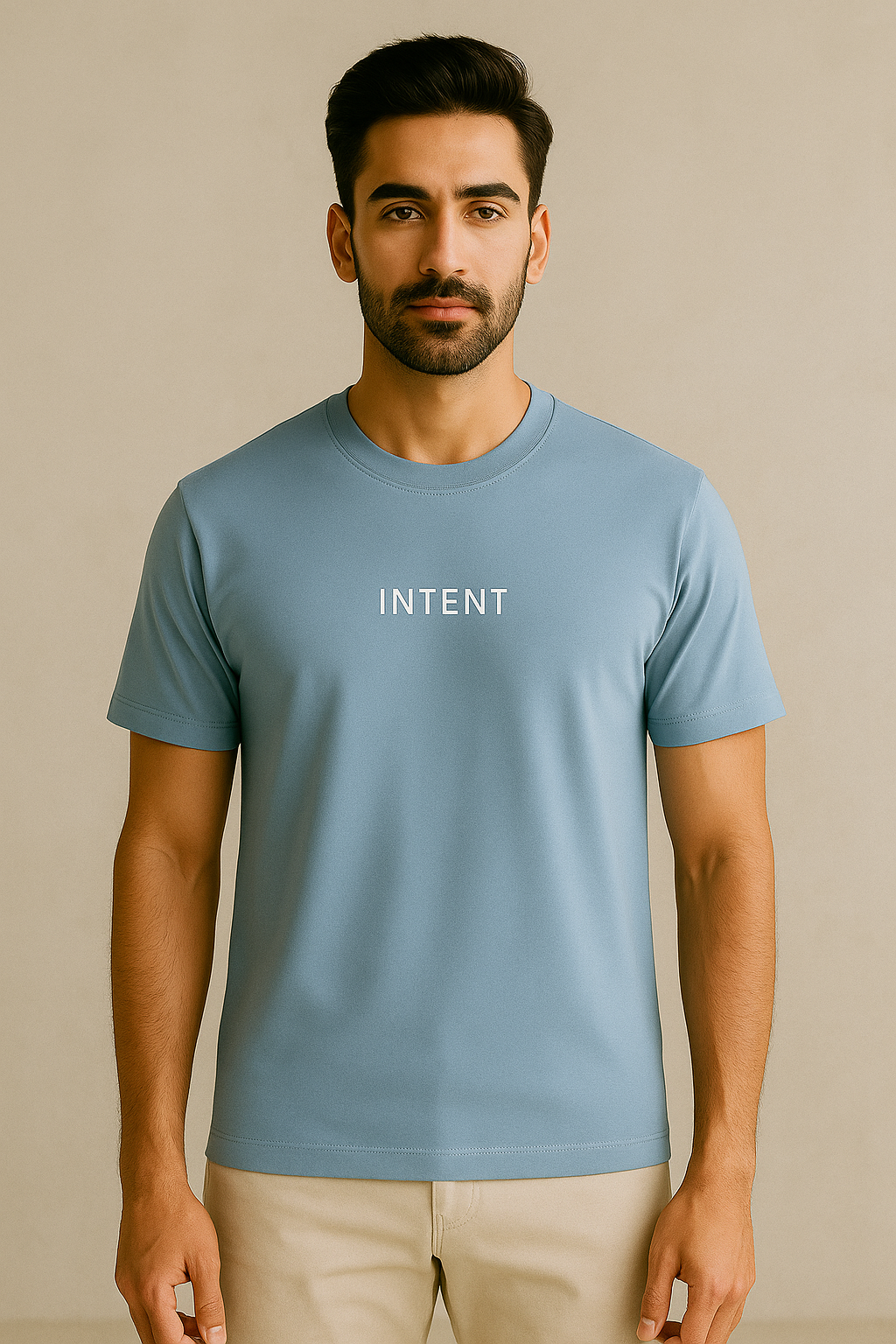 Smart Fitted Tee - Powder Blue